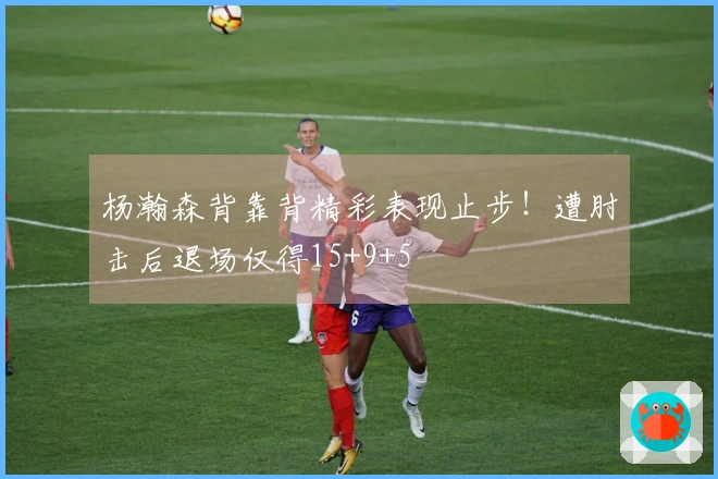 杨瀚森背靠背精彩表现止步！遭肘击后退场仅得15+9+5